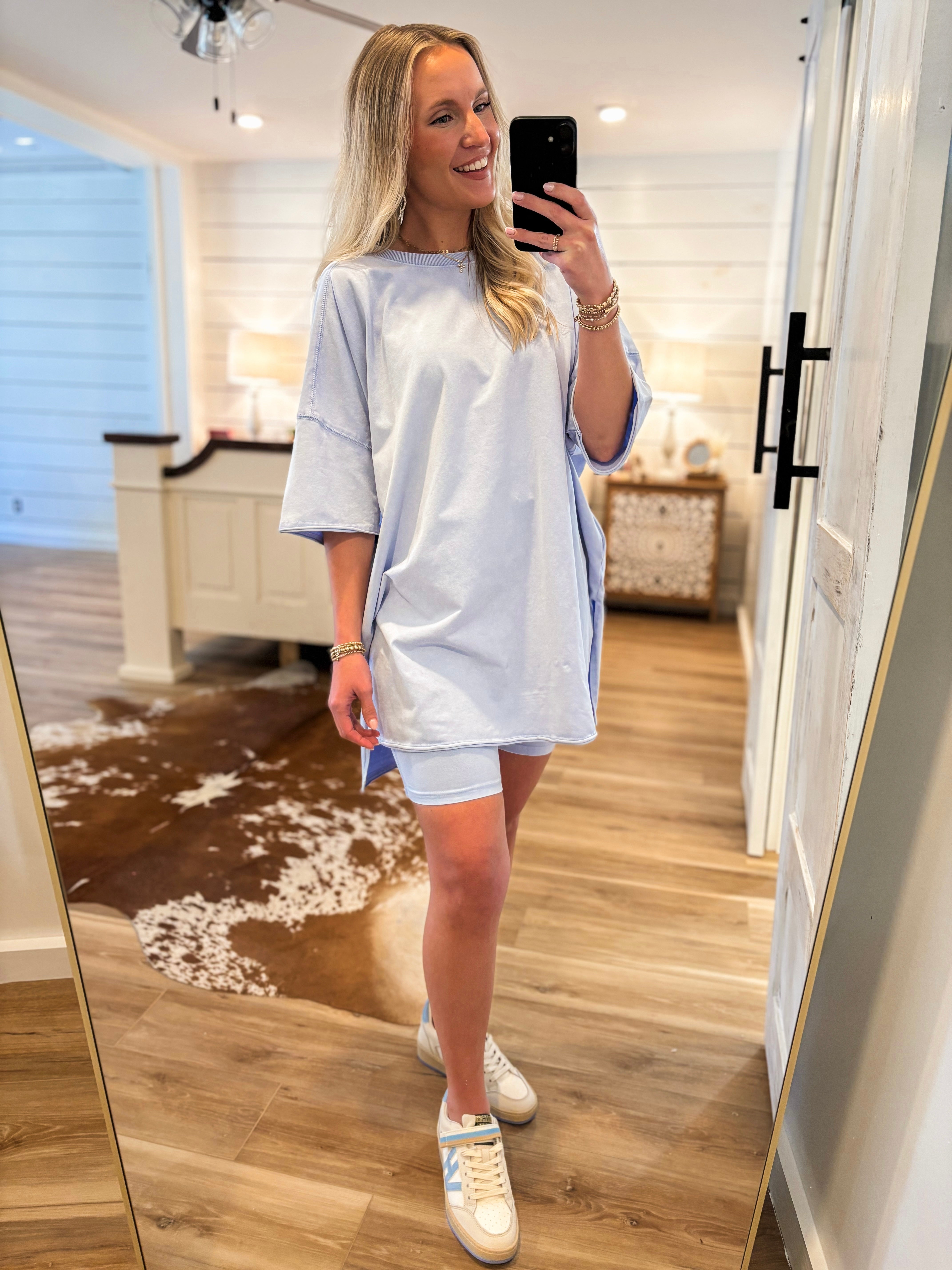 Afternoon Bliss Periwinkle Tunic