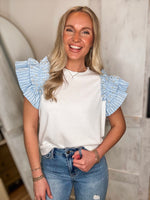 Load image into Gallery viewer, Take It Slow Pearl Studded Off White Blouse
