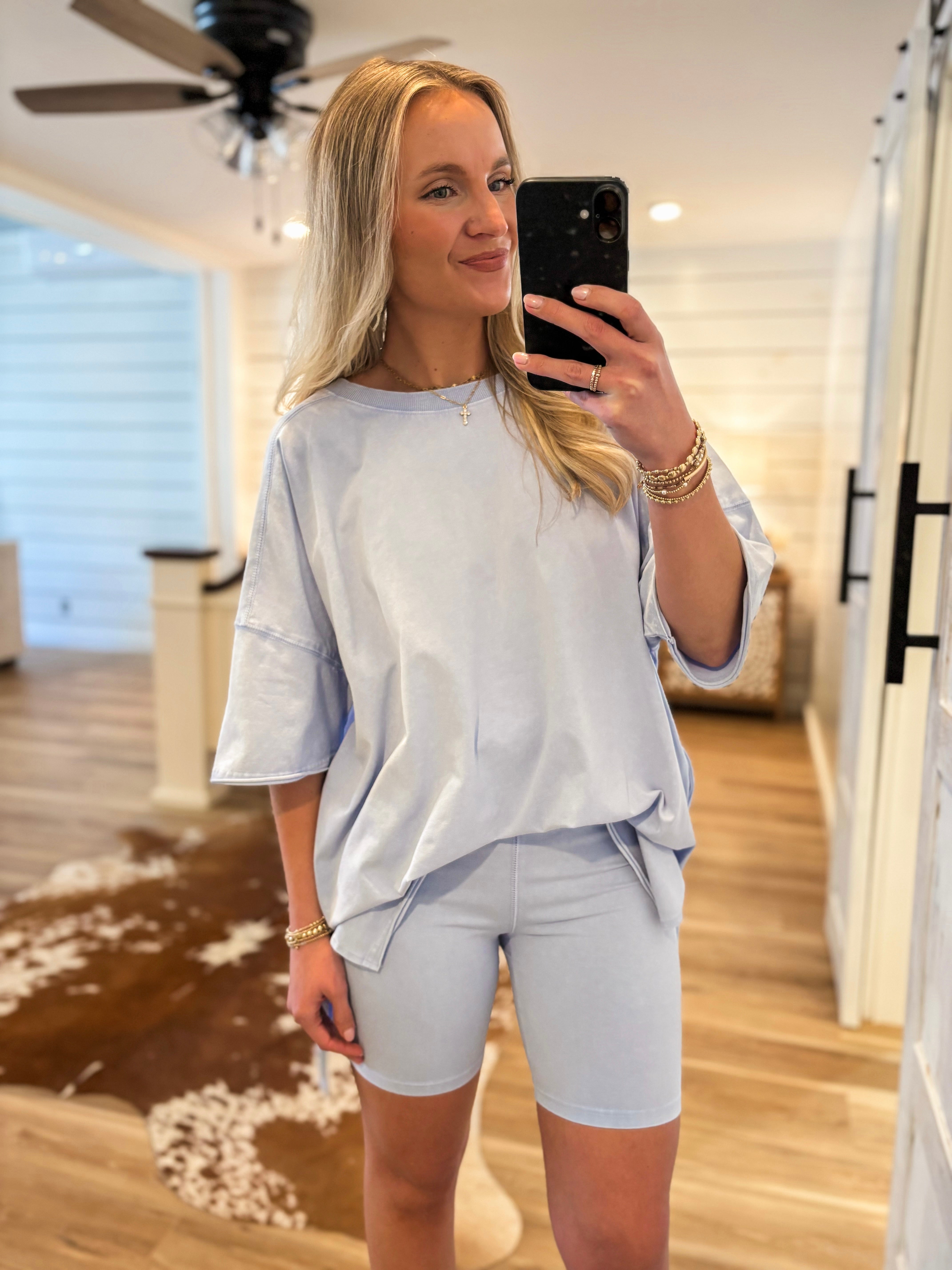Afternoon Bliss Periwinkle Tunic