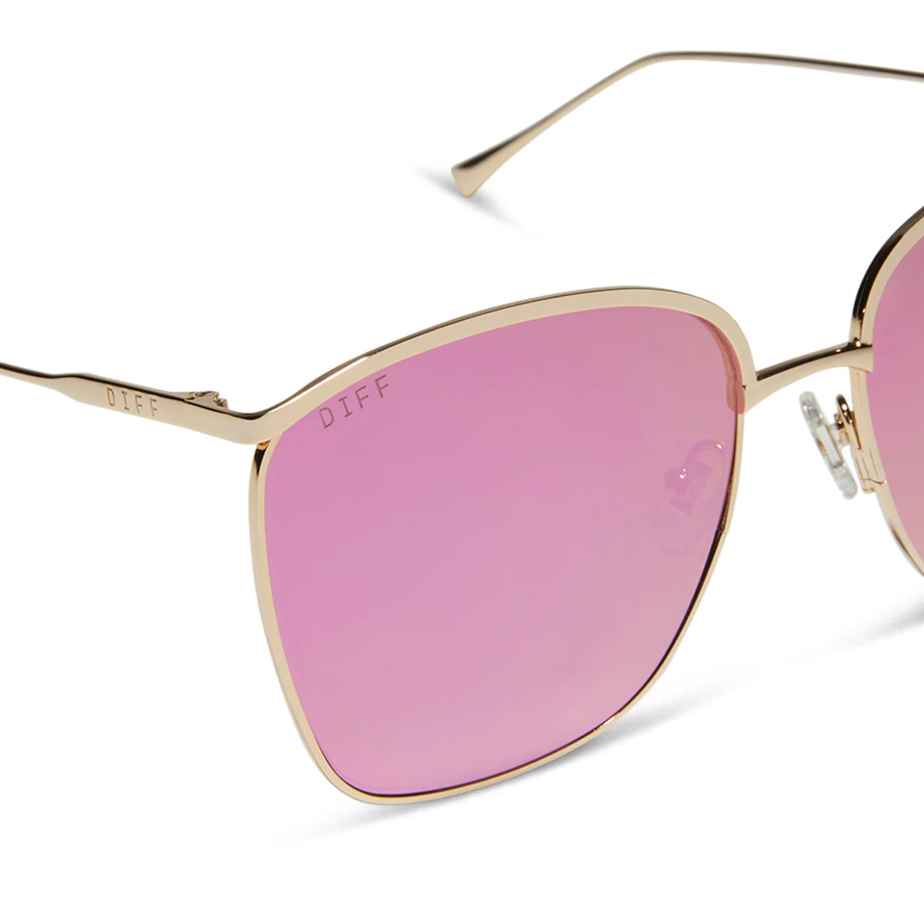 Vittoria - Gold Pink Rush Mirror Diff Sunglasses
