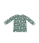 Load image into Gallery viewer, Christmas Dogs Green L/S Loungewear Set
