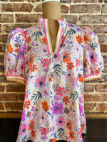 Load image into Gallery viewer, New Space Coral &amp; Peach Contrast Blouse
