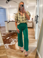 Load image into Gallery viewer, See You Now Yellow Printed Embroidered Blouse

