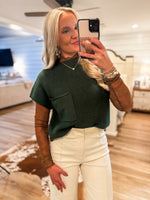 Load image into Gallery viewer, Feeling Better Hunter Green S/S Sweater
