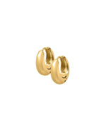 Load image into Gallery viewer, Huggie Earrings - Sunday Hoop Gold 12mm
