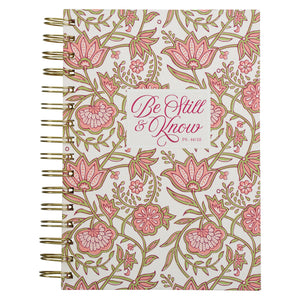 Journal Wirebound Pink Be Still & Know Ps.46:10