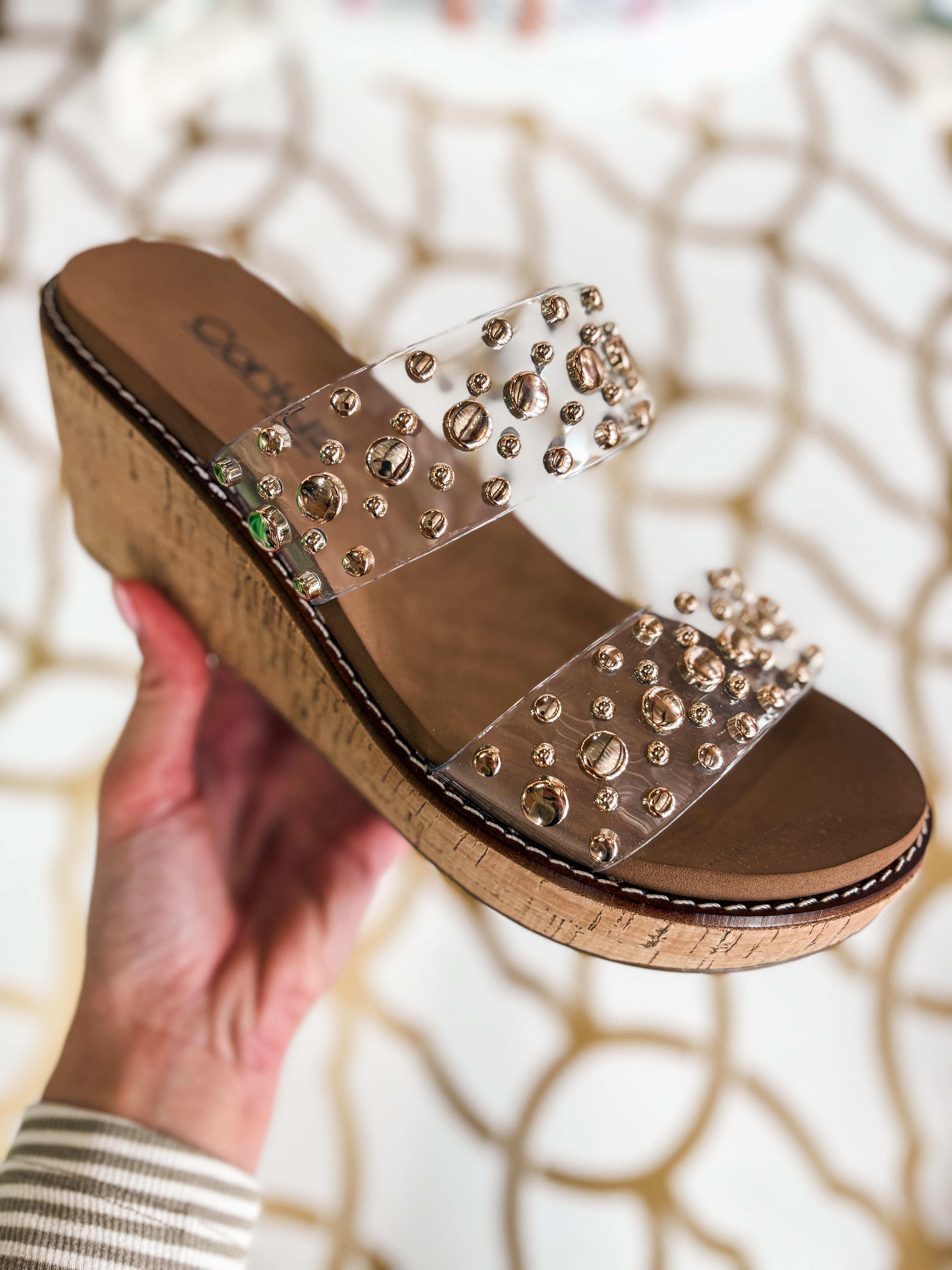 Bad Habit Clear Corkys Wedge