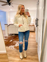 Load image into Gallery viewer, Always Mine Quilted Ivory Jacket
