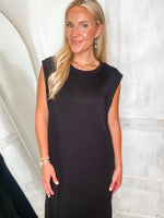 Load image into Gallery viewer, Found You Black Luxe Butter Pullover Maxi Dress
