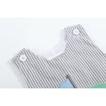 Load image into Gallery viewer, Lil Cactus Gray Gingham Golf Shortalls
