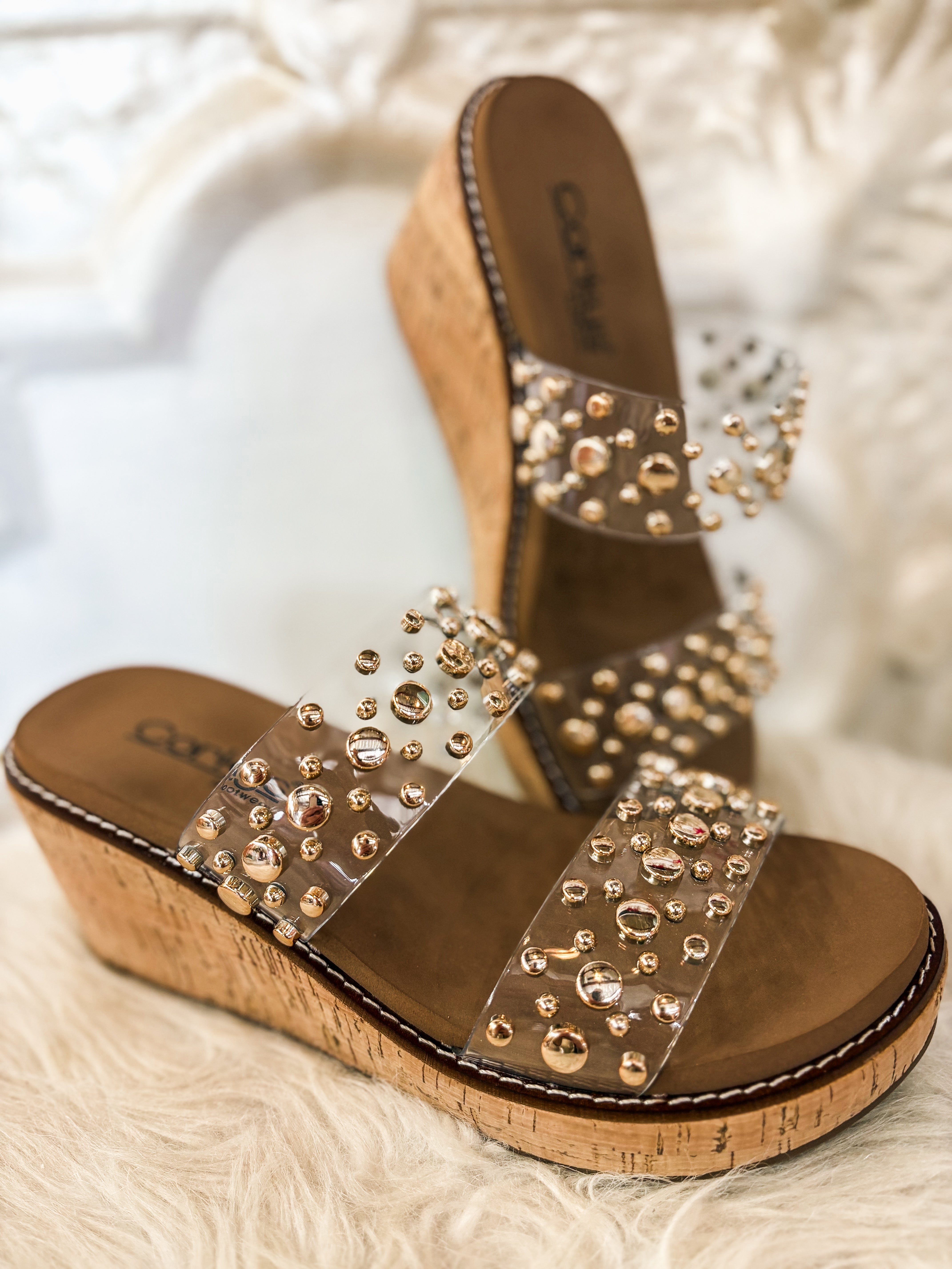Bad Habit Clear Corkys Wedge