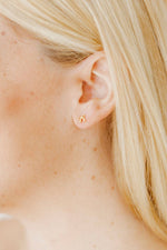 Load image into Gallery viewer, Screwback Stud Earrings - Ruby Bow
