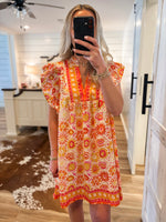 Load image into Gallery viewer, By Chance Pink Printed Mini Dress
