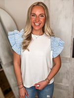 Load image into Gallery viewer, Take It Slow Pearl Studded Off White Blouse
