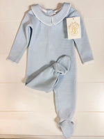 Load image into Gallery viewer, Rock Me Romper - Ribbed Buckhead Blue

