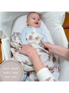 Bear Hugs Baby Swaddle Blanket