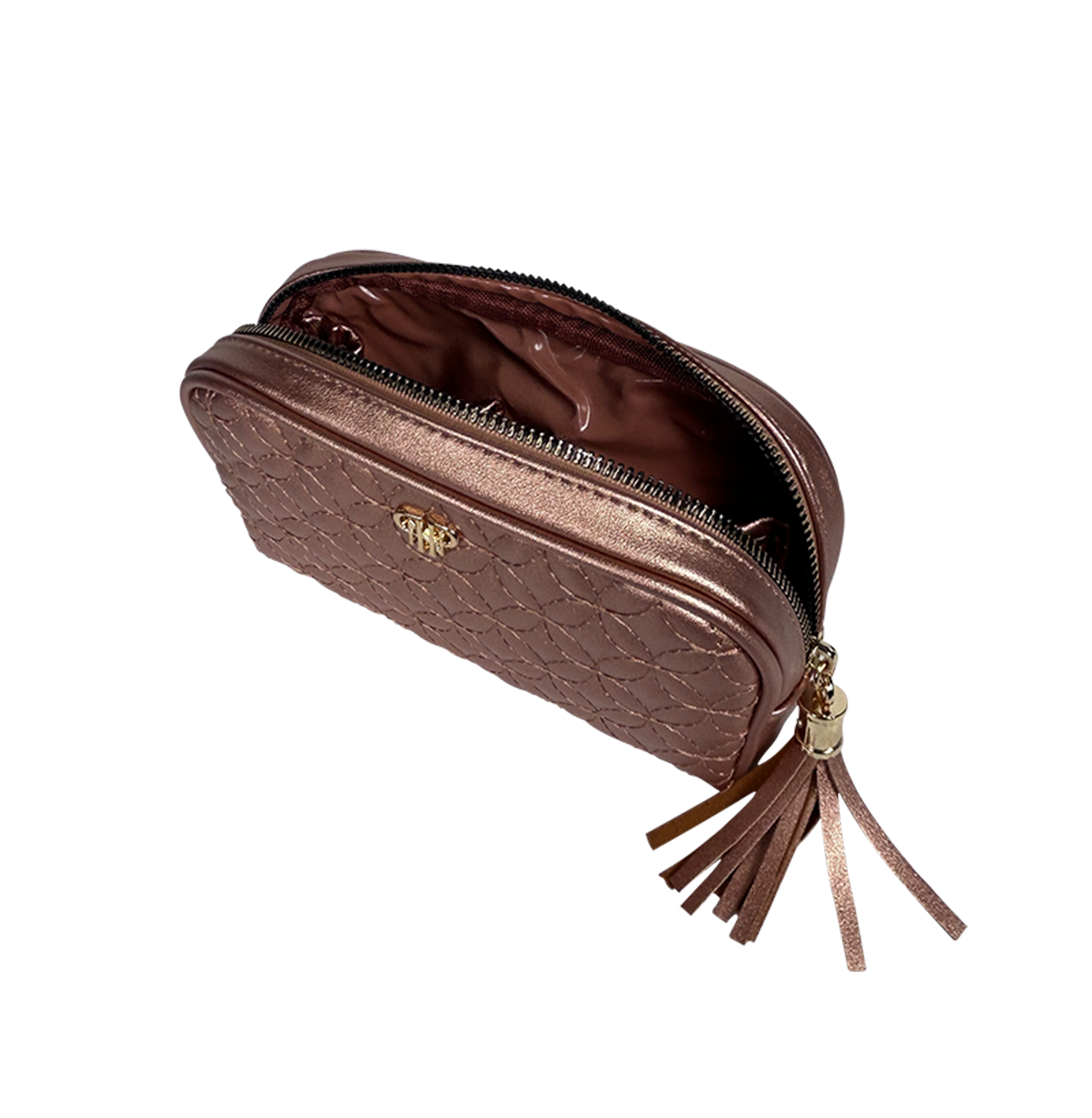 Small Makeup Bag - Copper Circle
