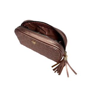 Small Makeup Bag - Copper Circle
