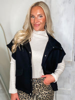 Load image into Gallery viewer, Gotta Have It Black Button Down Vest
