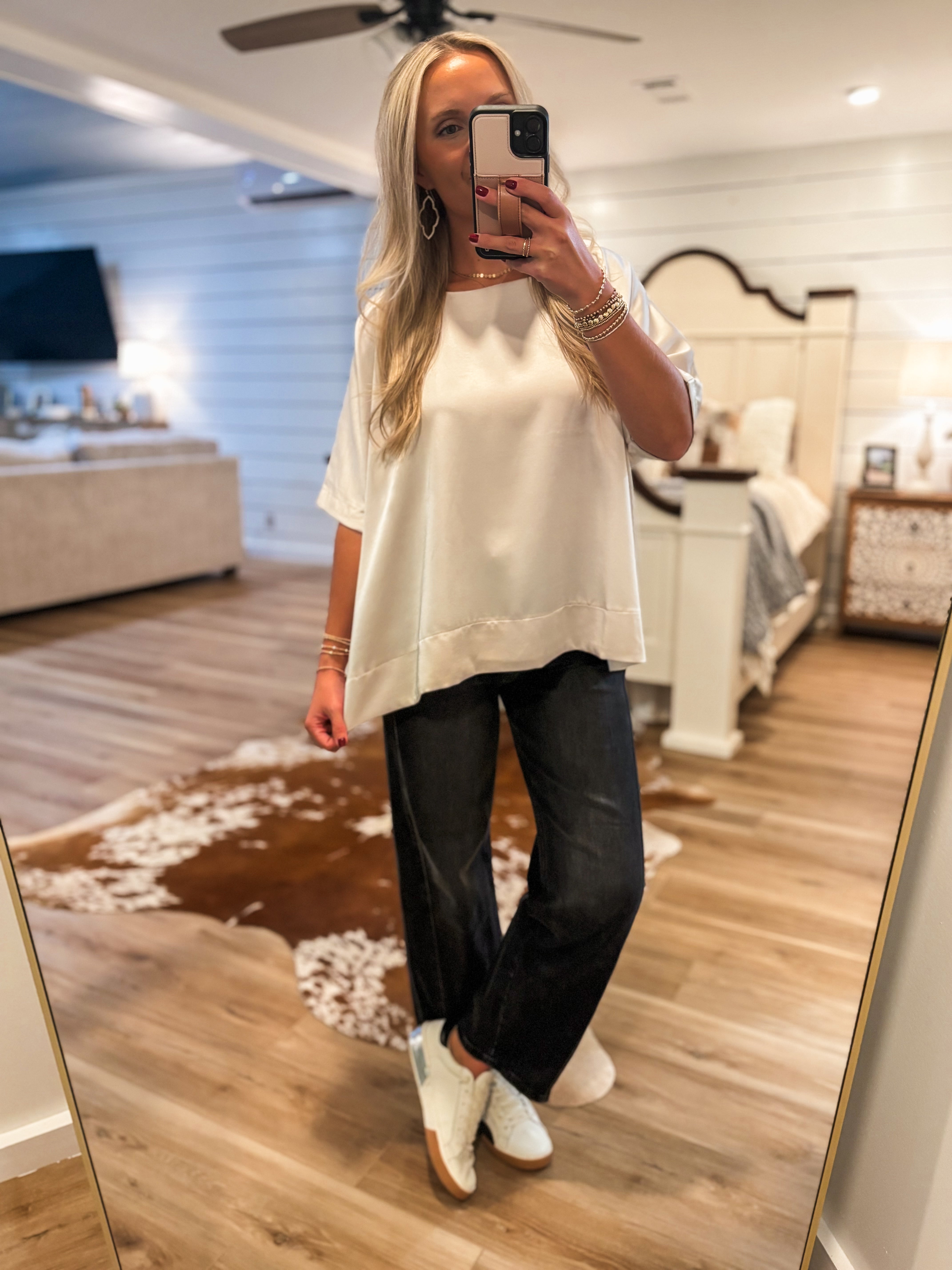 Making Time Ivory S/S Blouse