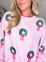 Load image into Gallery viewer, Millie Wreaths Sweatshirt - Mary Square
