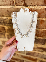 Load image into Gallery viewer, Ashton White Pearl Silver Chain Necklace
