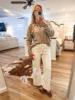 Load image into Gallery viewer, Polka Dot Cardigan - Lt Mocha
