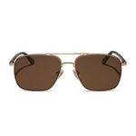 Load image into Gallery viewer, Rip Wheeler - Western Gold Marbled Brown W Bold Brown Polarized DIFF Sunglasses
