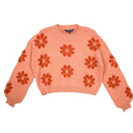 Load image into Gallery viewer, Floral Rust Simply Southern Cropped Sweater
