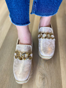 Jhenee Espadrille Metallic Gold Dolce Vita Loafer