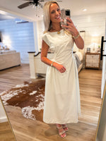Load image into Gallery viewer, Pretty Things Ecru Midi Dress
