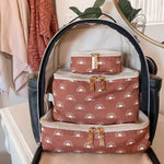 Load image into Gallery viewer, Pack Like A Boss Terracotta Sun Diaper Bag Packing Cubes
