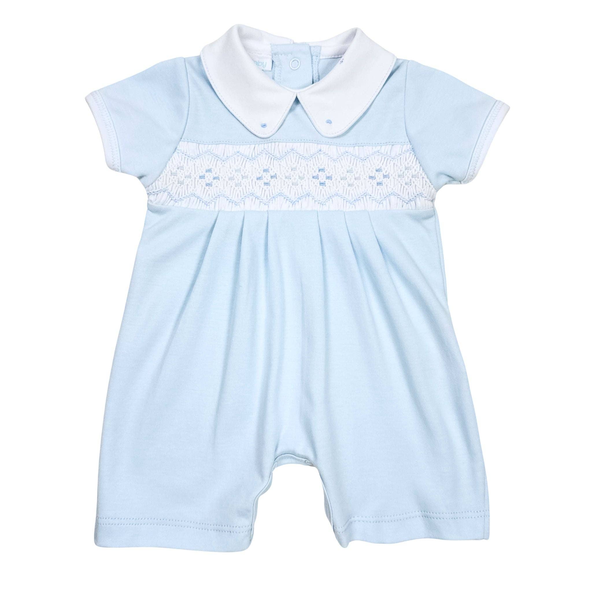 Ethan Smocked Short Playsuit