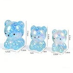 Load image into Gallery viewer, Cartoon Sequin Bear Squishy Toy Slow Rising Stress Relief Squeeze Toy
