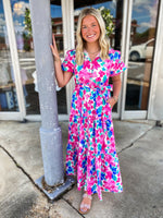 Load image into Gallery viewer, As If Pink Floral Maxi Dress
