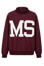 Load image into Gallery viewer, MISSISSIPPI Mock Sweatshirt-Maroon
