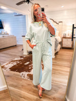 Load image into Gallery viewer, How Good Lilac/Mint S/S Tee &amp; Lounge Pant
