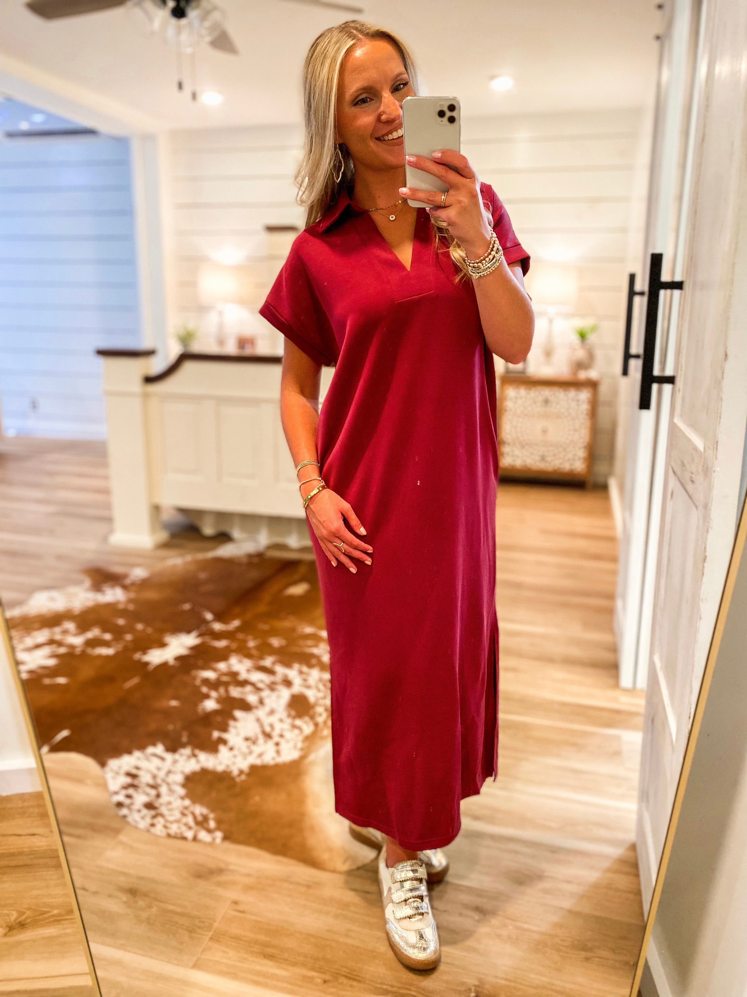 Found You Burgundy Luxe Butter Maxi Dress