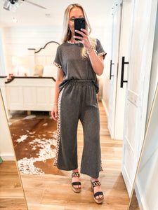 Have It Your Way Leopard Contrast Lounge Pant