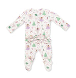 Load image into Gallery viewer, Sugar Plum Fairies Ruffle Footie
