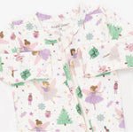 Load image into Gallery viewer, Sugar Plum Fairies Ruffle Footie
