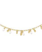 Load image into Gallery viewer, Mollie White Pearl Gold Choker Necklace
