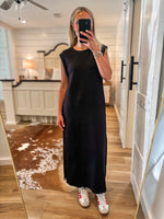 Load image into Gallery viewer, Found You Black Luxe Butter Pullover Maxi Dress
