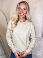 Load image into Gallery viewer, Call For Me Taupe Hoodie Sweater
