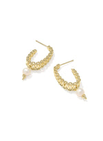 Load image into Gallery viewer, Gabriella Freshwater Pearl Gold Hoop Earring
