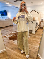 Load image into Gallery viewer, Jesus Saves Patch Letter Oat Pullover
