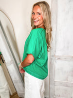 Load image into Gallery viewer, Around Here Kelly Green Tee
