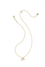 Load image into Gallery viewer, Mini Elisa Dira Lt Pink Opal Gold Pendant Necklace
