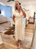 Load image into Gallery viewer, Overcame It Taupe Knit Midi Dress
