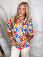 Load image into Gallery viewer, Fresh Perspective Multi Floral Blouse
